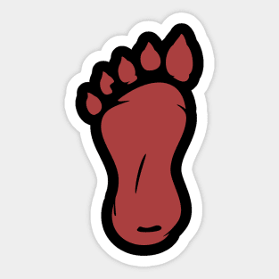 Bigfoot US Flag - Men Women Kids - Distressed Sasquatch Back Print Sticker